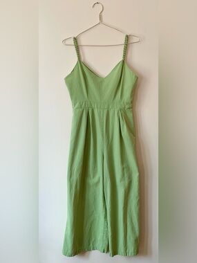 Light Green Braided-Strap Jumpsuit